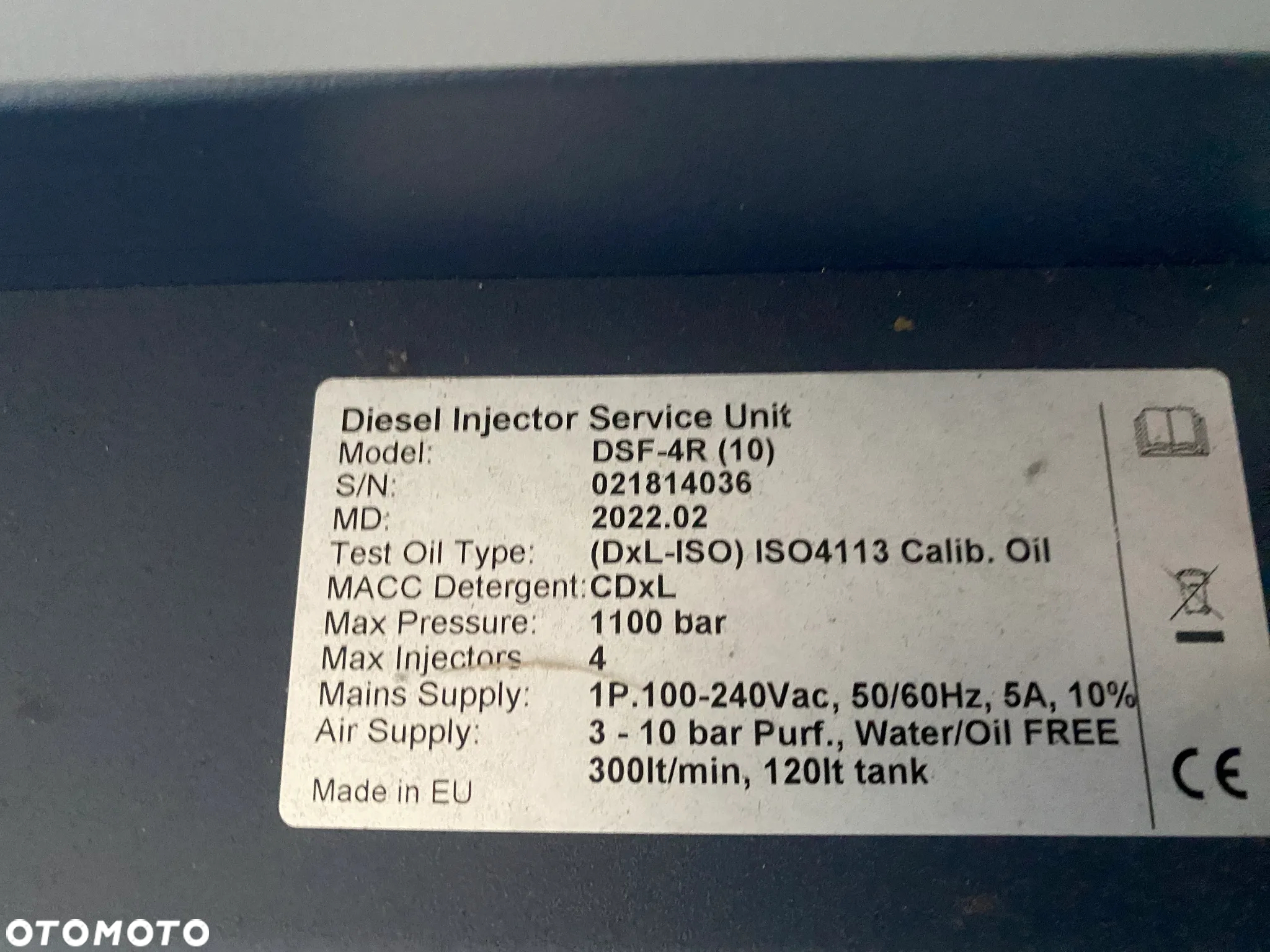 DSF.4R - urządzenie do czyszczenia wtryskiwaczy common rail z pompą 1100 bar - Manualny Regulator Ciśnienia - 5