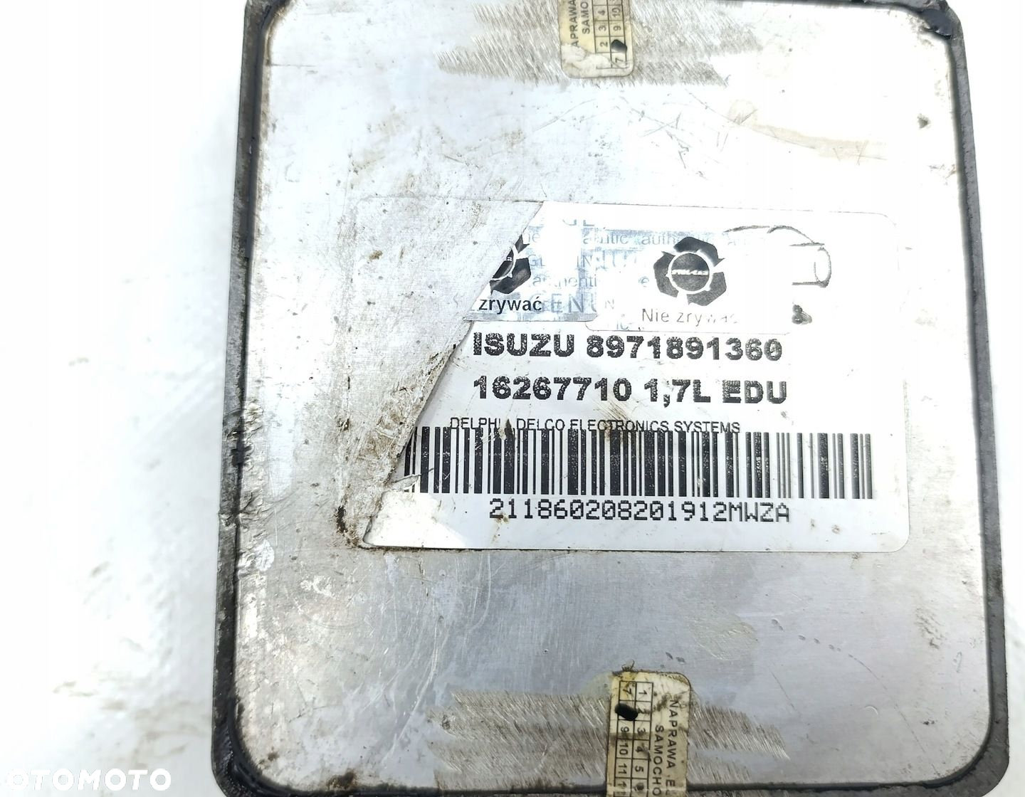 STEROWNIK MODUŁ POMPY WTRYSKOWEJ OPEL ASTRA G 1.7 DTI 8971891360 16267710 - 3