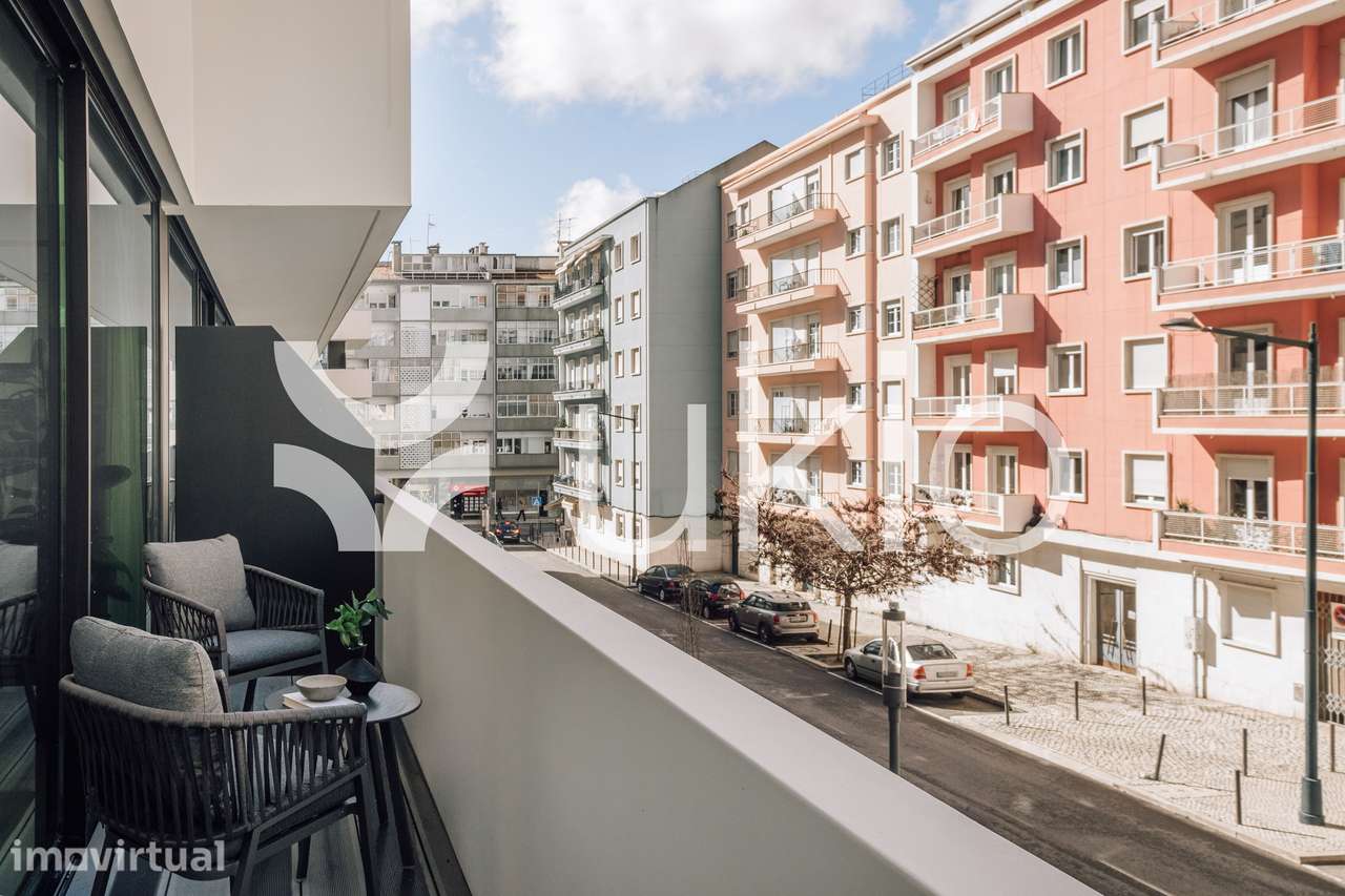 Apartamento T2 com ginásio e piscina em Amoreiras - Grande imagem: 5/22