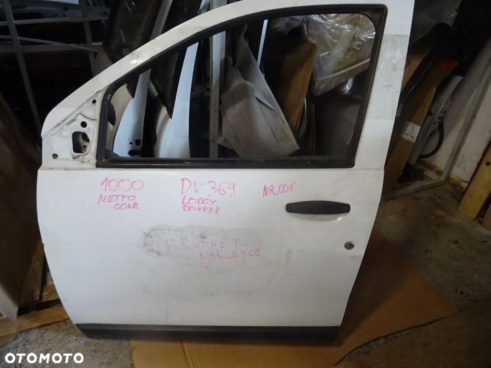 DACIA DOKKER LODGY DRZWI LEWE NR 001 BIALE DV369 OSPRZET ROZNE CZESCI PYTAC - 1