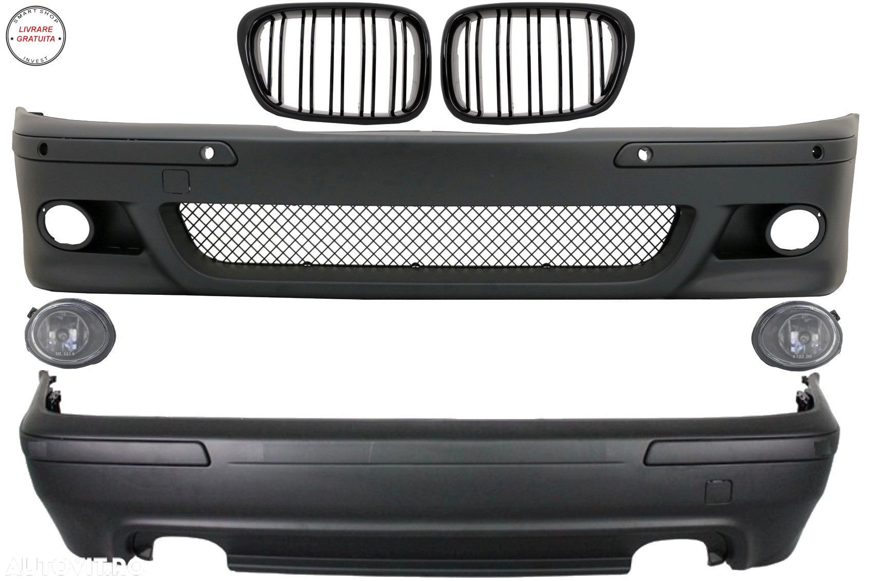 Kit Exterior BMW Seria 5 E39 (1997-2003) cu Proiectoare si Grile Centrale- livrare gratuita - 1