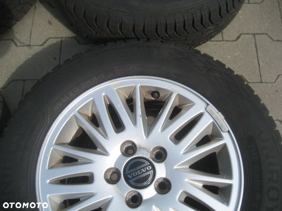 volvo s80 v70 s60 felgi aluminiowe 6,5x15 et43 5x108 30639360 opona 195x65x15 uniroyal - 9
