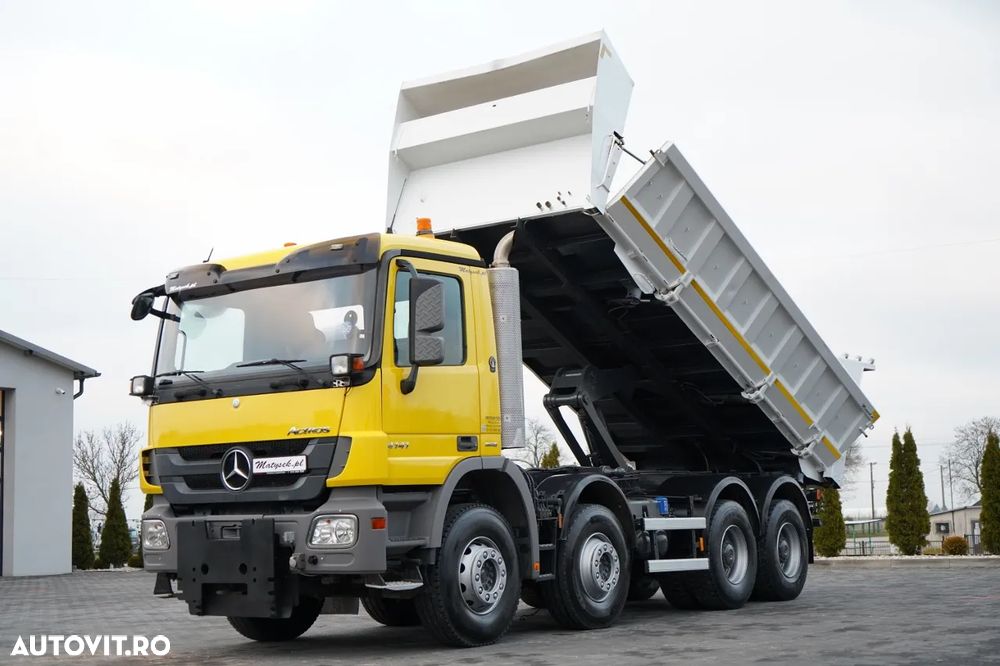 Mercedes-Benz ACTROS 4141 / 8x4 / CAROSERIE INTERSCHIMBABILĂ BDF / BASCULĂ BĂTĂȚI / BANCĂ HIDRODOXICĂ / CLAPETĂ HIDRODOXICĂ / EPS + AMBREIAJ - 1