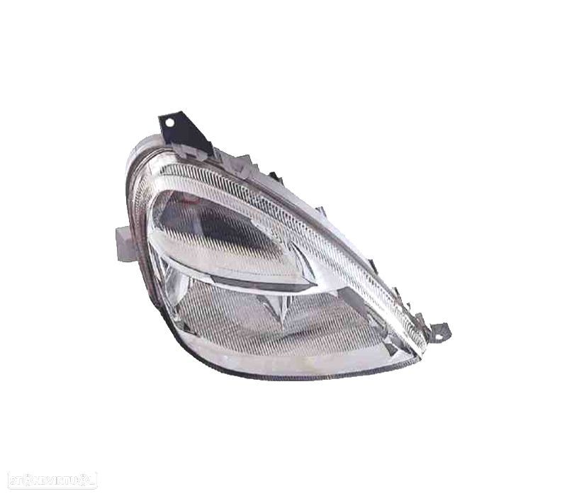 FAROL DIR MERCEDES CLASSE A W168 97-04 FUNDO CROMADO - 1