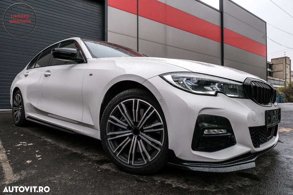 Capace oglinzi BMW 3 Series G20 G21 G28 (2017-up) M Sport Design Negru Lucios LHD- livrare gratuita - 13