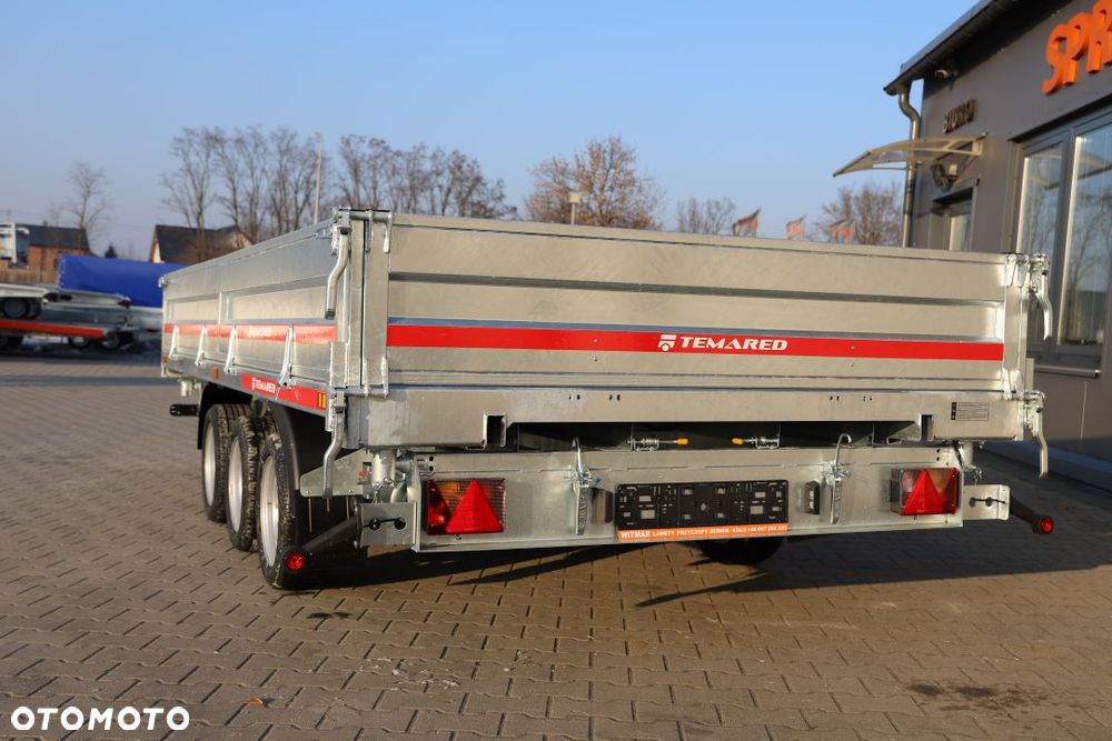 TEMARED /MARTZ TIPPER 4020/3 C S 3,5T 405x197x40 cm , DMC 3500 kg, 3 osie, Koła 195R13C, Burty stalowe - 7