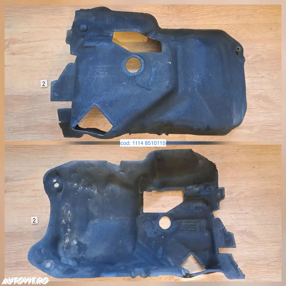 Capac acustic motor spate fata injectoare baie de ulei protectie izolare termica fonica burete original BMW seria 1 2 3 4 5 F07 Gt F11 F20 F02 LCI - 3