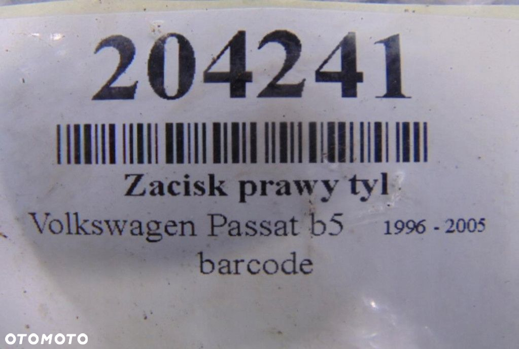 VOLKSWAGEN PASSAT B5 ZACISK TYL PRAWY - 5