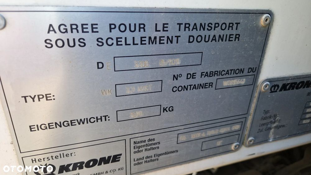 Ackermann Kontener BDF Przejazdowy 19r - 22