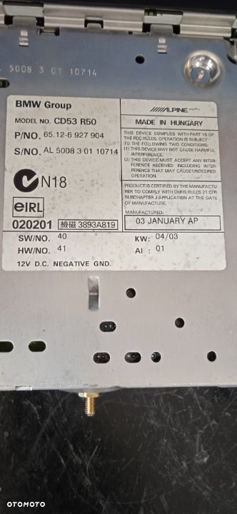 Radio CD Mini Cooper - 3