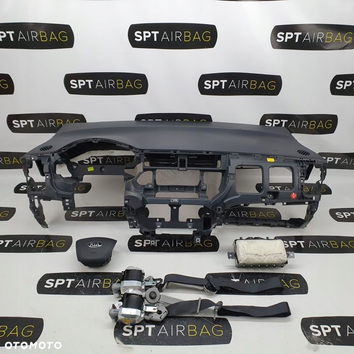 KIA RIO III DESKA ROZDZIELCZA KONSOLA KOKPIT PULPIT PODUSZKI AIRBAG AIR BAG PASY KIT SET - 1