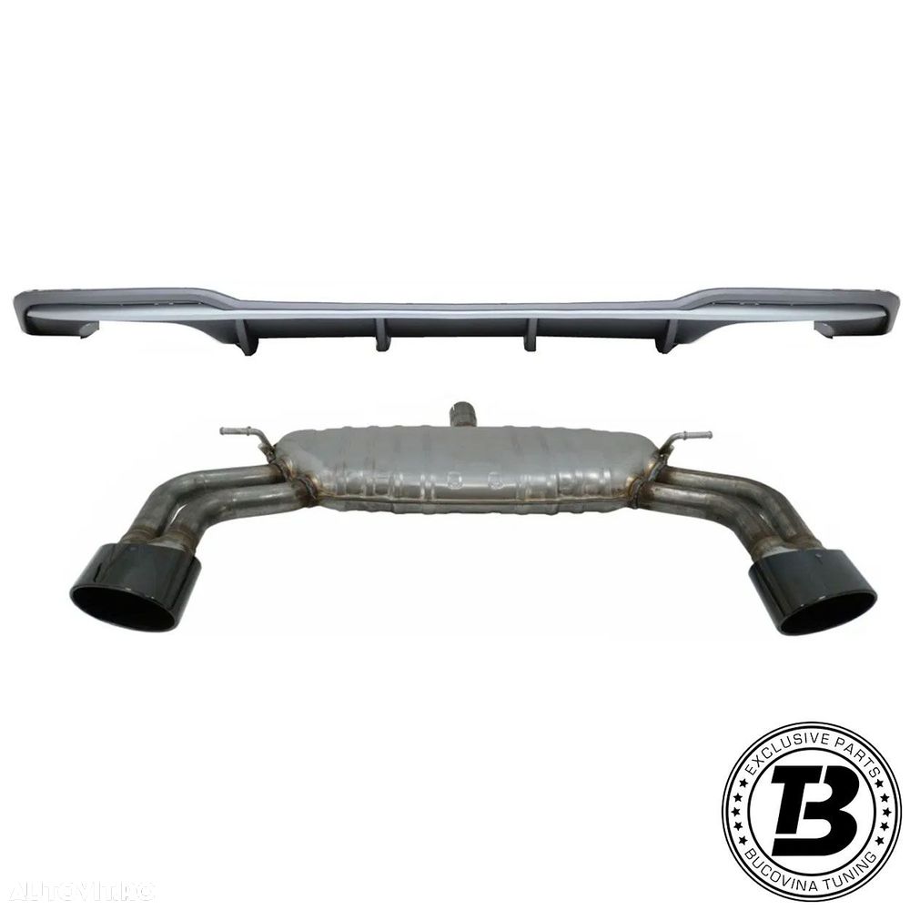 Difuzor Bara Spate cu Ornamente compatibil cu Audi A3 8V RS3 Design - 1