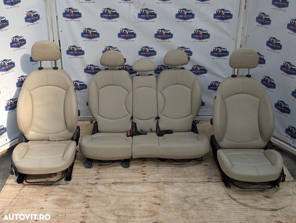 INTERIOR PIELE / SCAUNE + BANCHETE MINI COOPER D ALL4 Countryman R60 2010 1.6 DIESEL / HATCHBACK 2010-2016 COD OEM 1855058 / 52109802659 / 52109802655 / 52109806595 / 52109806611 / 52109802697 - 1