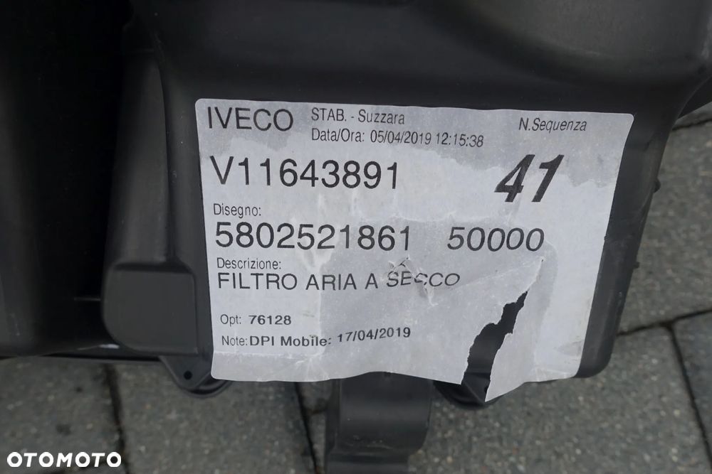OBUDOWA FILTRA POWIETRZA IVECO DAILY IV 2,3 - 3