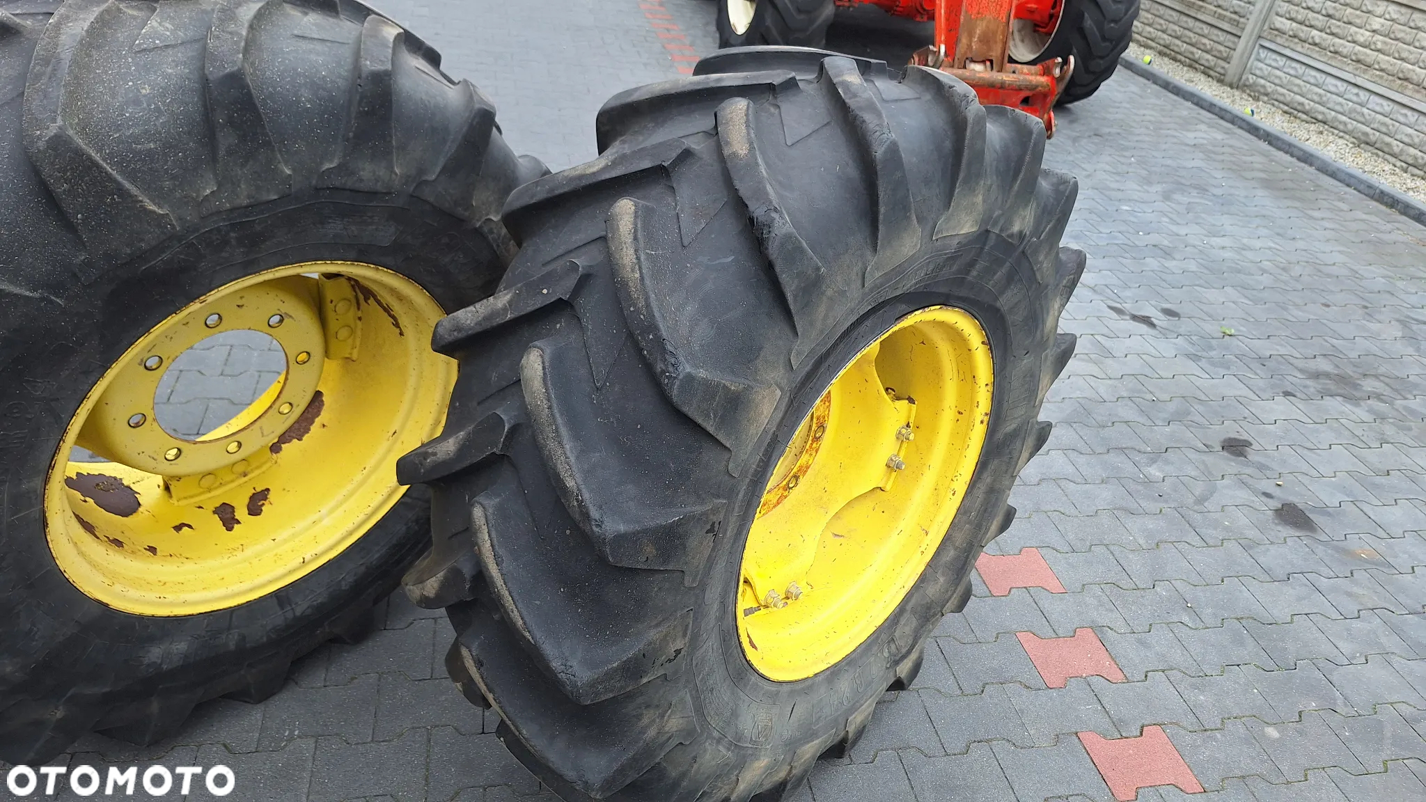 john 6506 6600 6400 koła przód felgi opony 16,9r24 16.9 r 24 Michelin 420/85r24 - 4
