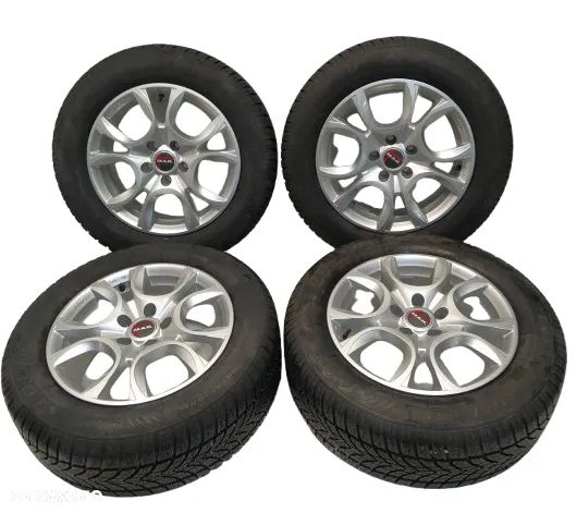 FIAT OPEL ALFA ROMEO 7X16 4x FELGI ALUMINIOWE R16 5X110 ET41 KOŁA OPONY DUNLOP ZIMA 215/60 - 1