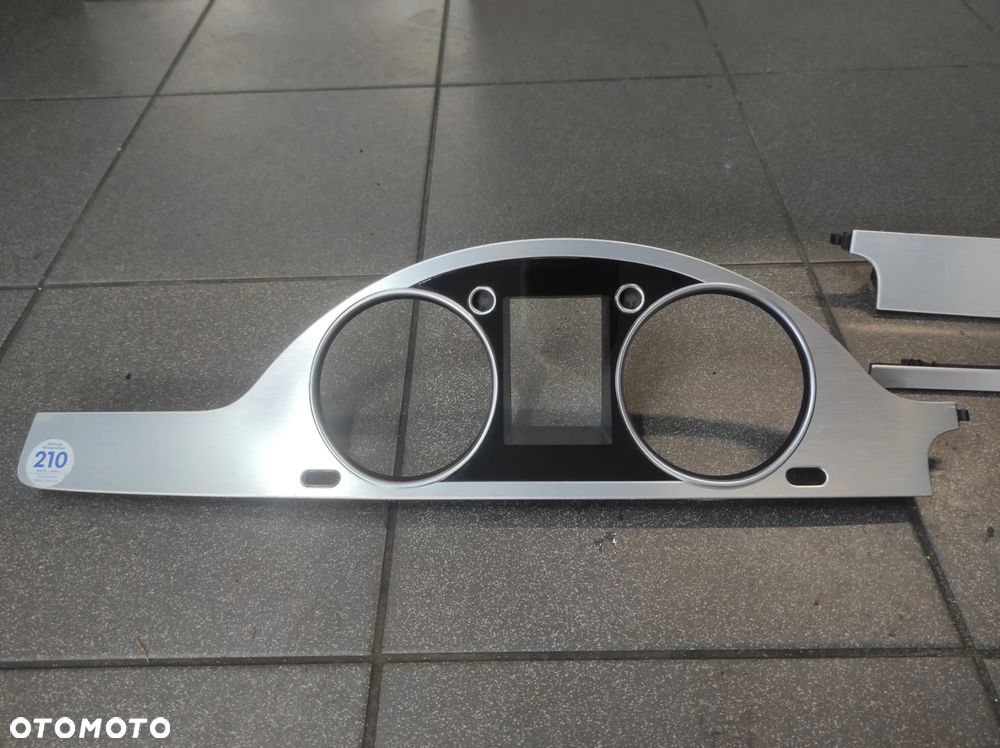 VW PASSAT CC B6 LIFT B7 DEKOR DEKORY OBRAMOWANIE LICZNIKA LISTWY SZCZOTKOWANE ALUMINIUM  KOMPLET WYSYŁKA !!!!! - 3