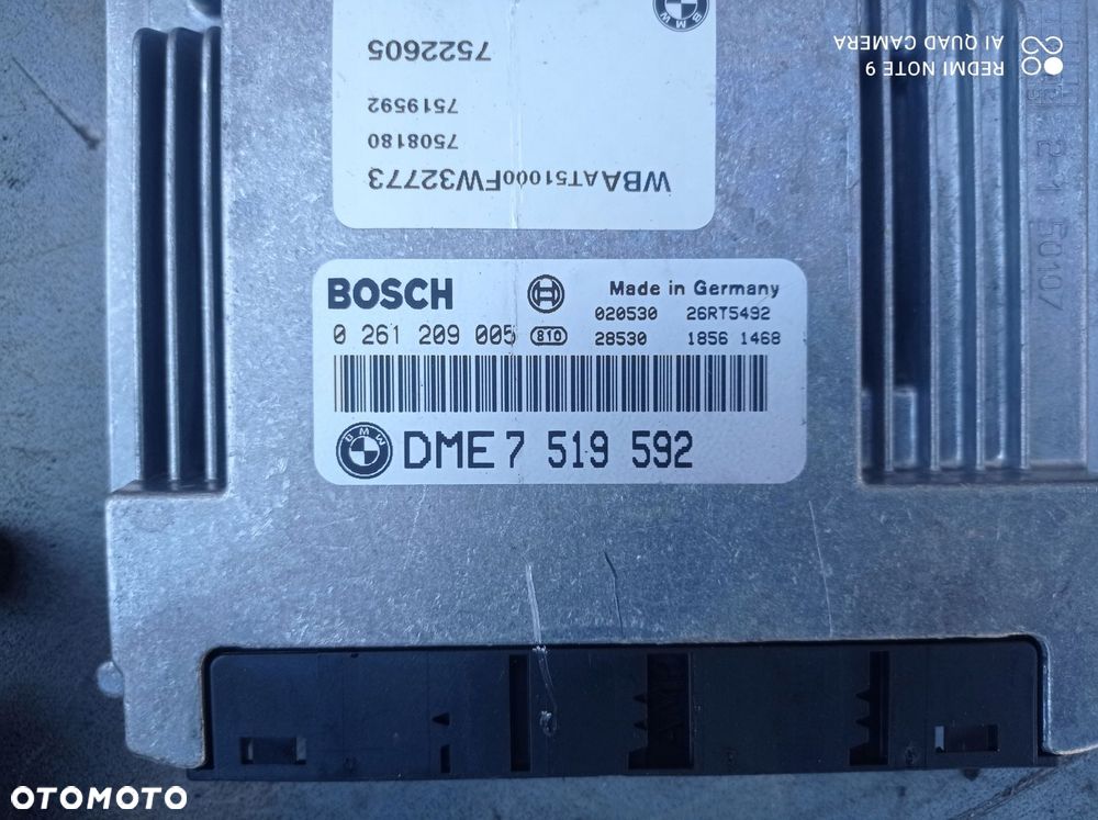 komputer silnika bmw e46 1.8i 7519592 - 2