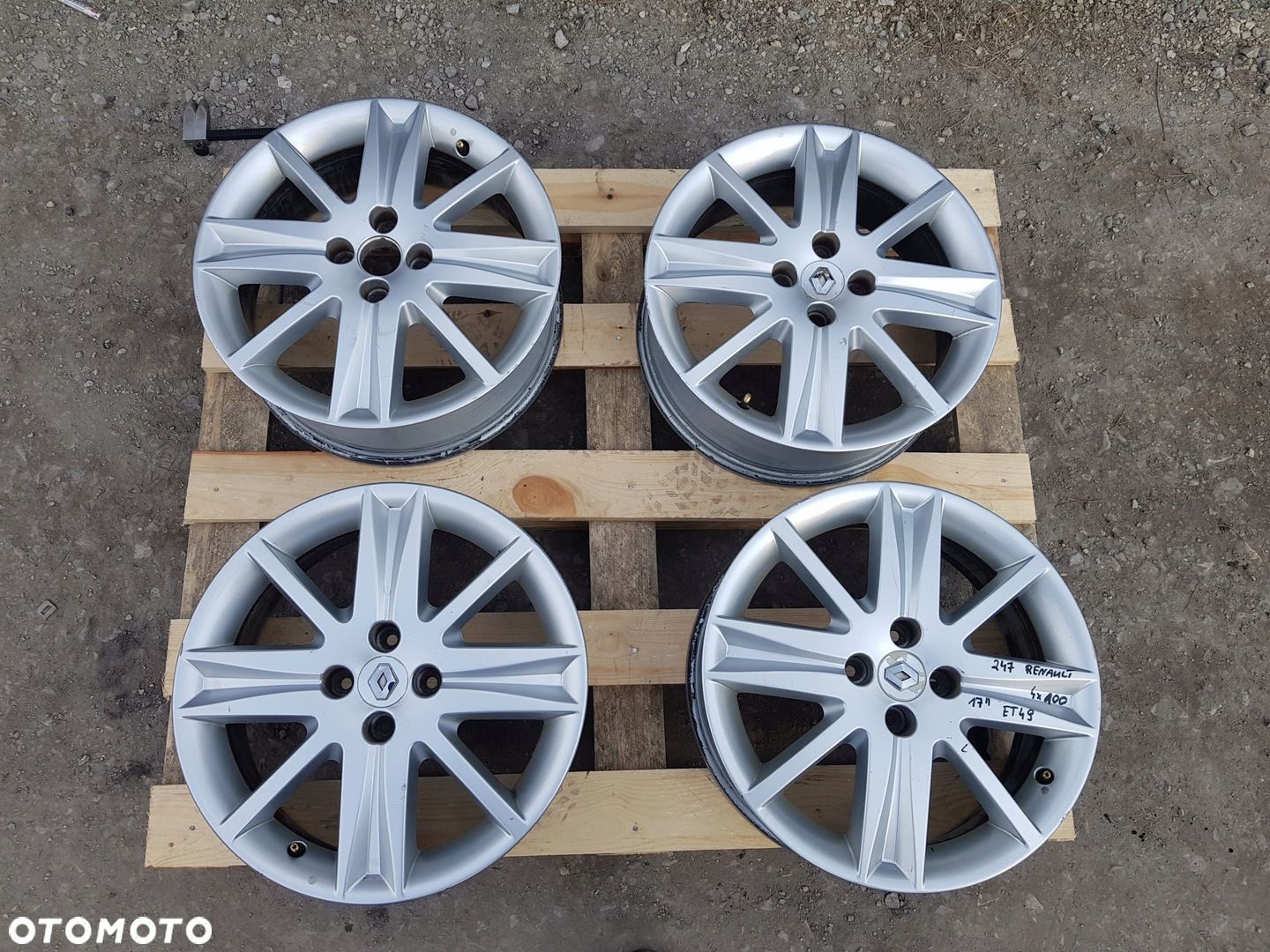 ALUFELGI RENAULT 6.5 x 17 4X100 ET 49 8200313584 - 1