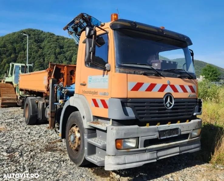 Mercedes-Benz Atego 18.28 basculabil, cu macara - 1