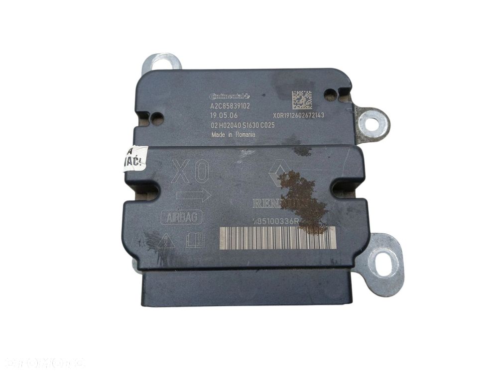 MODUŁ AIRBAG DACIA DOKKER LIFT (2017-2021) 1.6 SCE 102KM 985100336R - 1