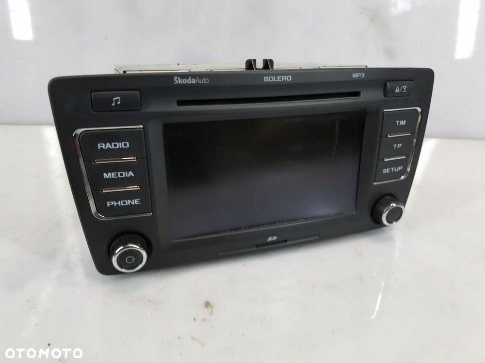 radio cd bolero skoda octavia ii lift 1z0035156f - 1