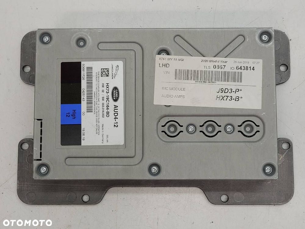WZMACNIACZ RADIA AUDIO JAGUAR F-PACE X761 HX73-19C164-BD - 1