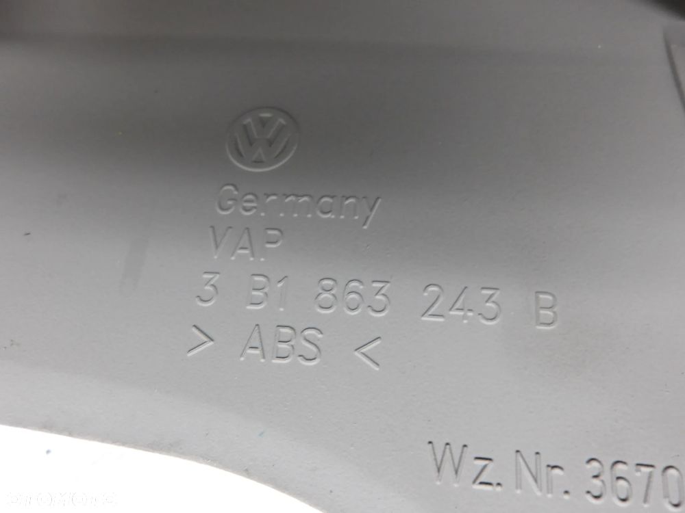 PASSAT B5 FL SEDAN 2.5 TDI 4MOTION OSŁONA RAMKA WYBIERAKA POPIELNICZKA 3B1863243B - 6
