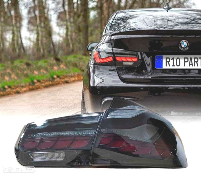 FAROLINS BMW F30 13-18 FULL LED LIGHT BAR OLED FUMADO - 1