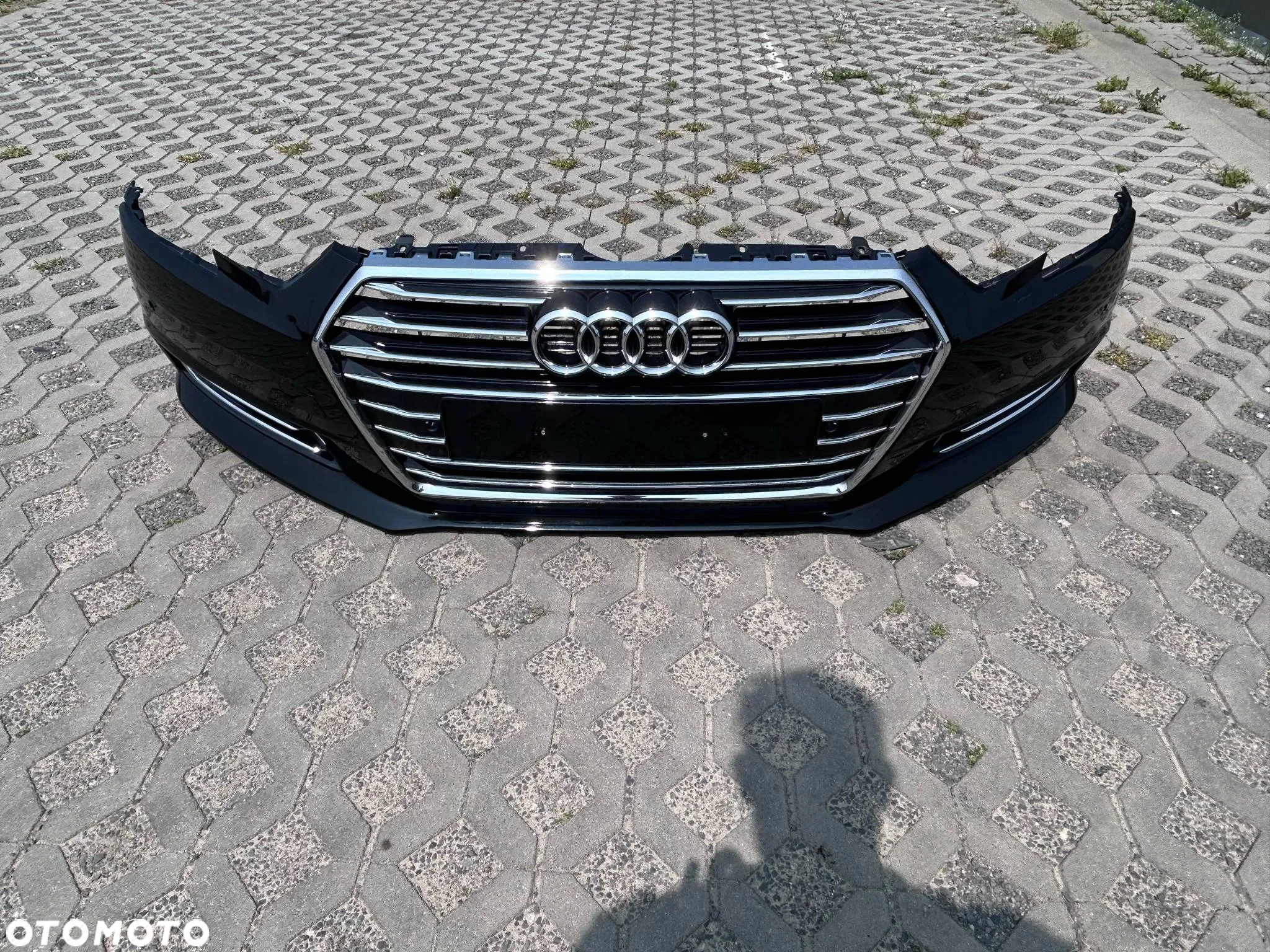 Audi A4 B9 8W Zderzak Przód Przedni kompletny LY9T 15-19r. 6xPDC Ładny - 2
