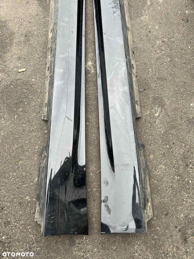 Nakładka progowe progi Bmw e90 e91 lift LCi Schwarz II 668 Lewa prawa na sztuki pod kolor - 3