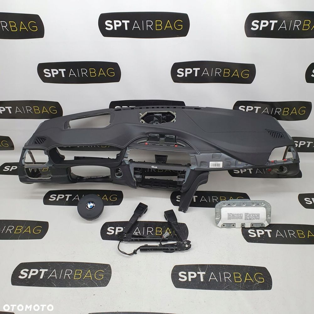 BMW M4 F82 DESKA ROZDZIELCZA KONSOLA KOKPIT PULPIT PODUSZKI AIRBAG AIR BAG NAPINACZE KIT SET - 1