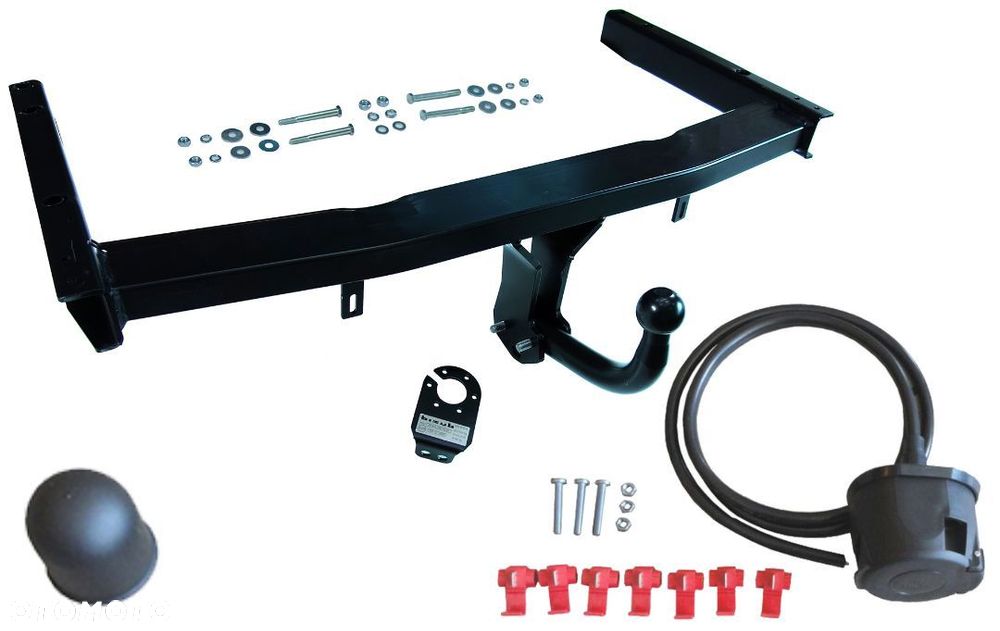 HAK HOLOWNICZY + KULA + UNIWERSALNA WIĄZKA 7PIN AUDI A4 B6 B7 SEDAN + KOMBI AVANT + QUATTRO 4x4 E20 - 5