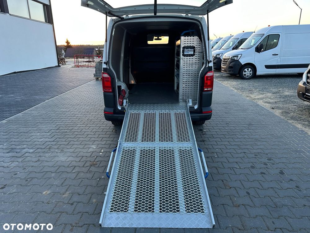 Volkswagen Transporter T6 2.0 TDI 150KM DSG Sortimo ZABUDOWA WARSZTATOWA Rampa dla wózków inwalidzkich - 39
