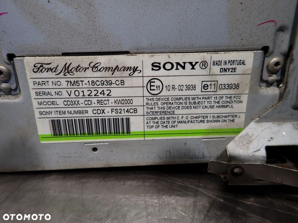 RADIO FORD FOCUS MK2 2.0 7M5T-18C939-CB - 5