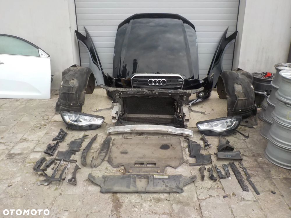 AUDI A6 C7 2.0 TDI PRZÓD MASKA ZDERZAK BŁOTNIKI PAS PRZEDNI Z CHŁODNICAMI LAMPY ANGIELSKIE KOLOR LY9B - 2