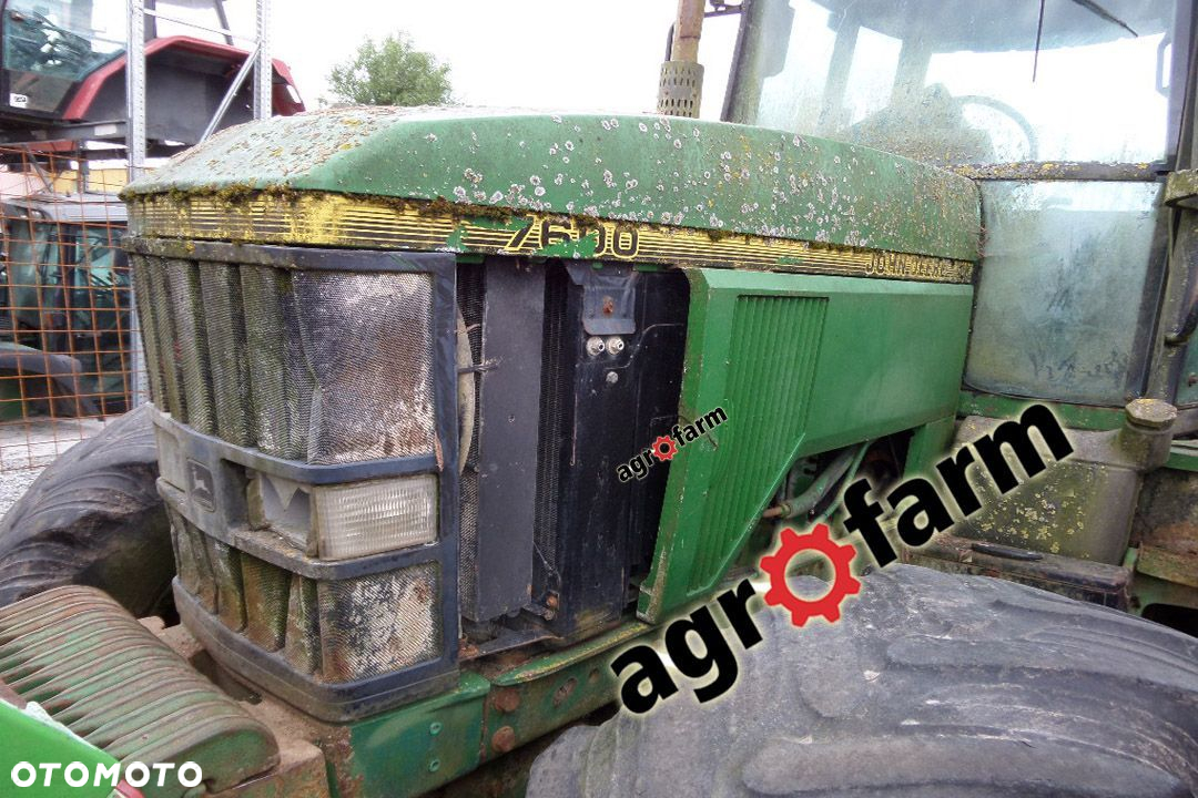 John Deere części używane 7600 7800 silnik skrzynia zwolnica wał głowica zwrotnica obudowa zwolnica - 2