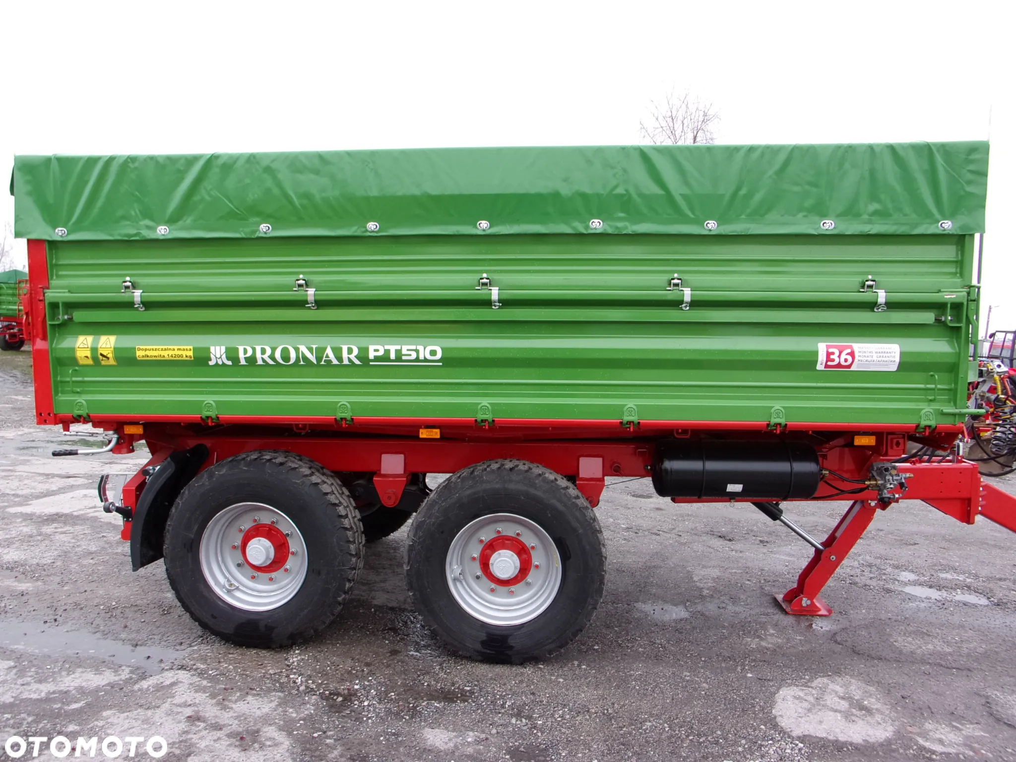Pronar Przyczepa TANDEM paletowa PT510 / PT-512 z mechanizmem trójstronnego wywrotu - 13