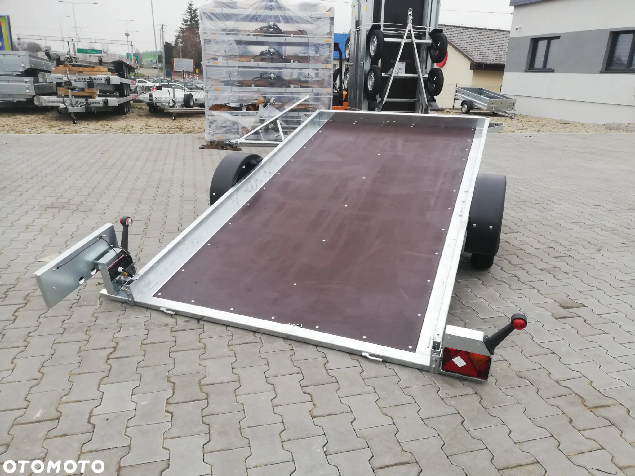 Neptun DOSTAWA! Przyczepa platforma wym. 305x166 cm, lekka SPAWANA N7-305 multi, Przyczepa idealna pod quada! DMC 750 kg GN152 - 22