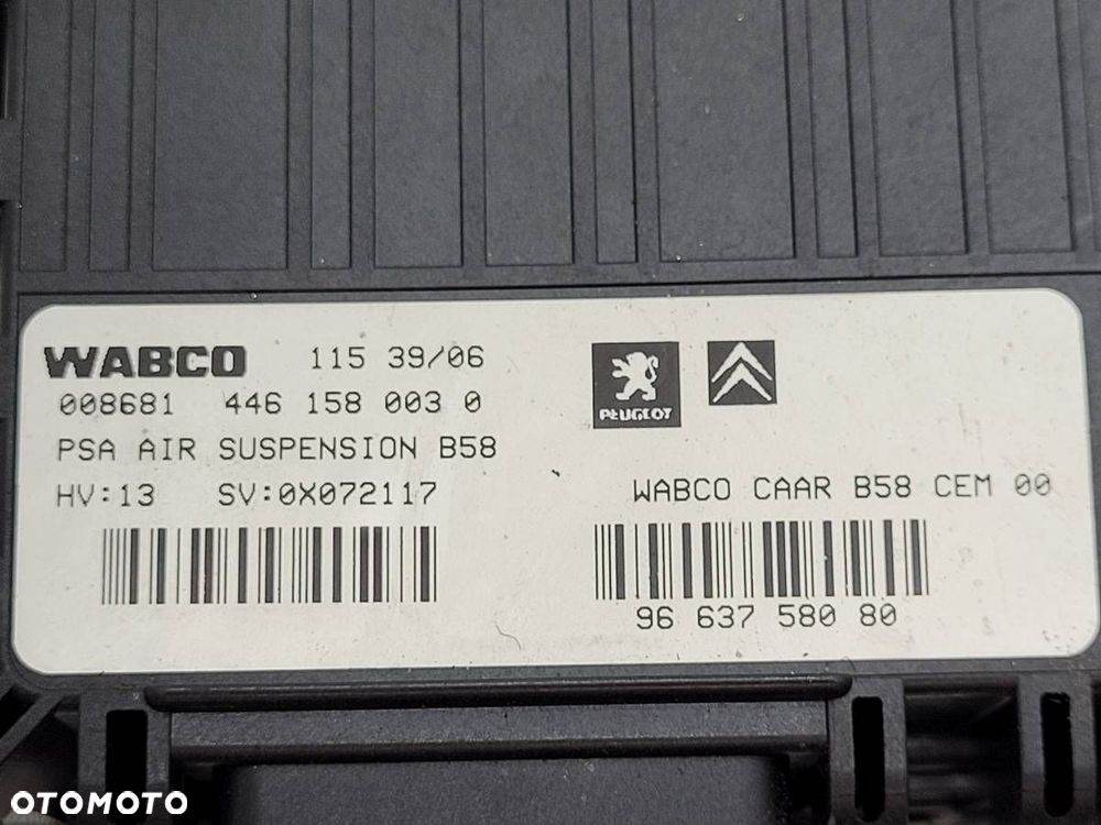 MODUŁ STEROWNIK ZAWIESZENIA CITROEN C4 GRAND PICASSO 9663758080 - 8