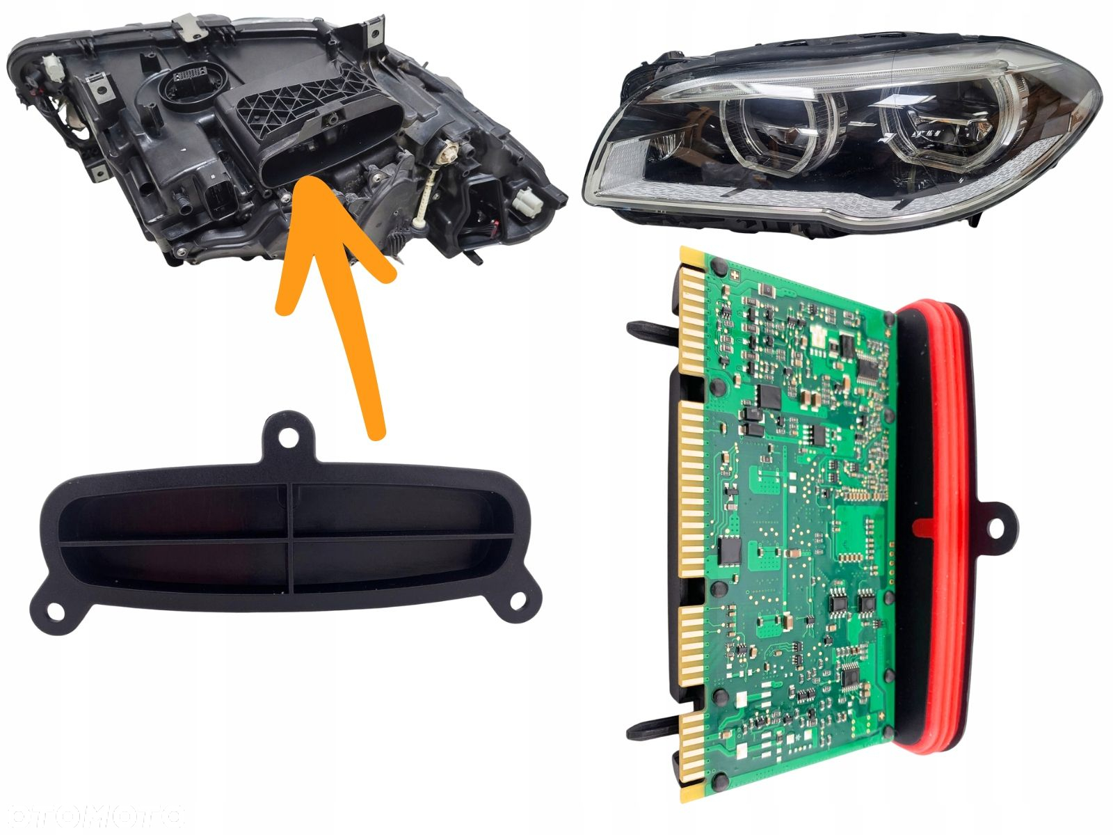Kaseta sterownik TMS moduł lamp LED SKRĘTNYCH BMW F10 F11 F07 GT ADAPTIVE - 2