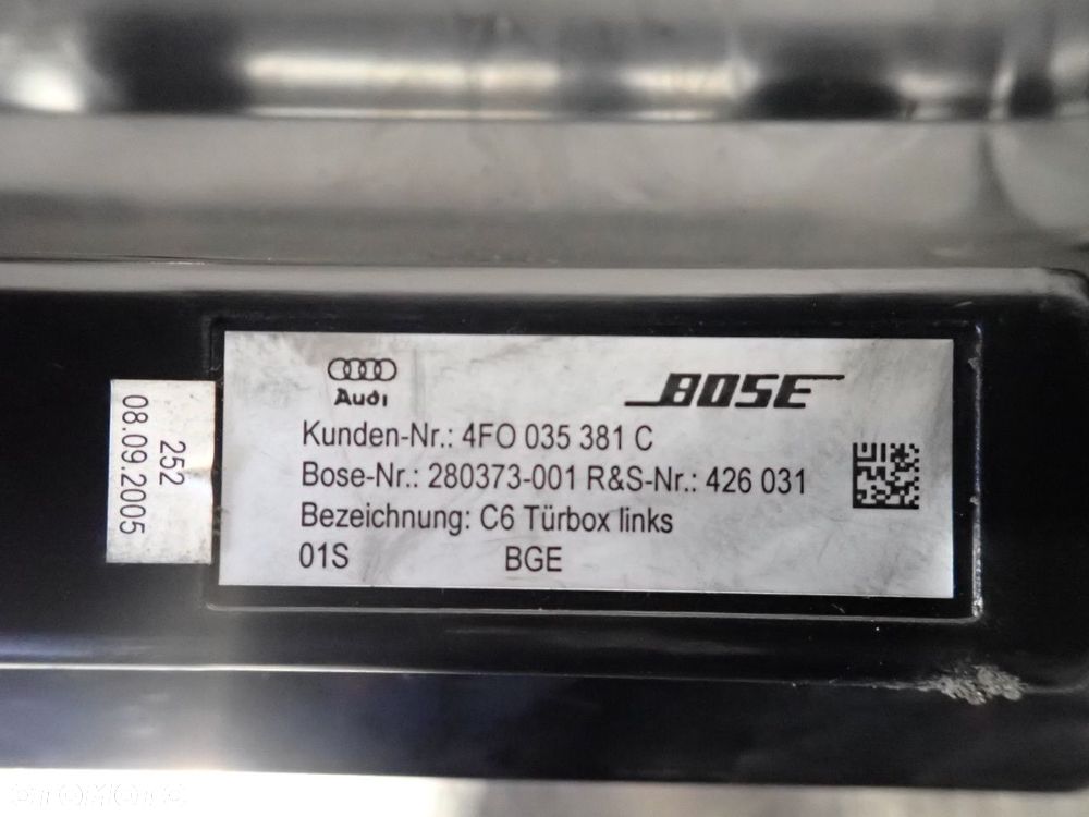 GŁOŚNIK LEWY BOSE AUDI A6 C6 4F0035381C - 4