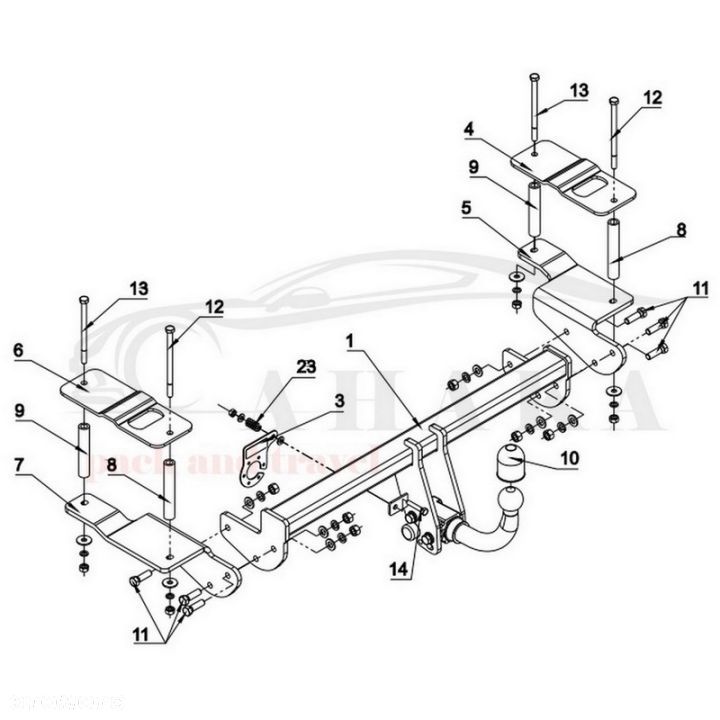 Hak Holowniczy Automat Do Opel Signum 2003-2009 - 3