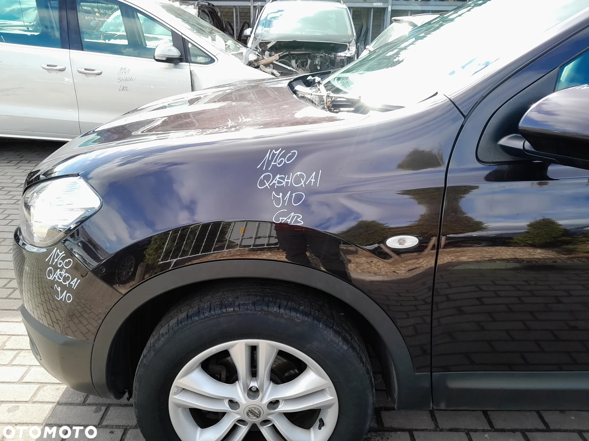 NISSAN QASHQAI J10 KOMPLETNY PRZÓD KOLOR: GAB MASKA ZDERZAK REFLEKTORY PAS PRZEDNI BŁOTNIKI - 17