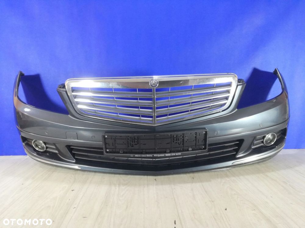 Mercedes C-Klasa W204 zderzak grill przód przedni PDC 07/11r kompletny - 1