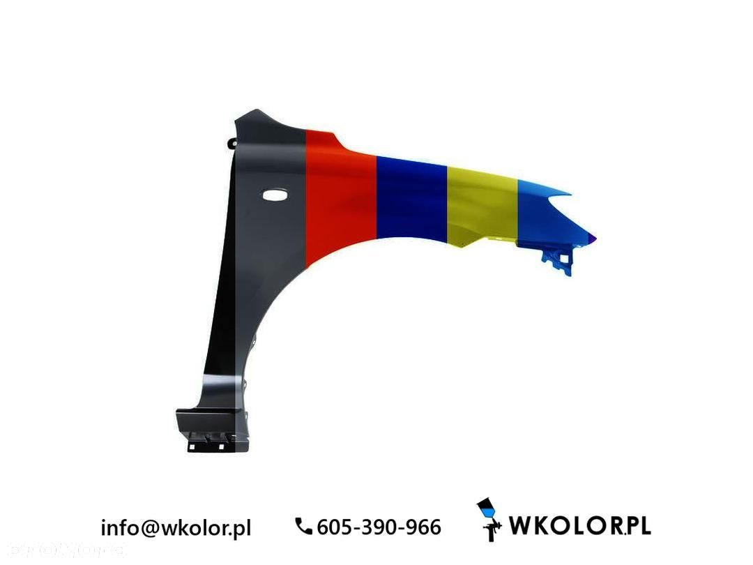 NOWY BŁOTNIK MAZDA 2 2003-2007 LAKIEROWANY W KOLOR - 1