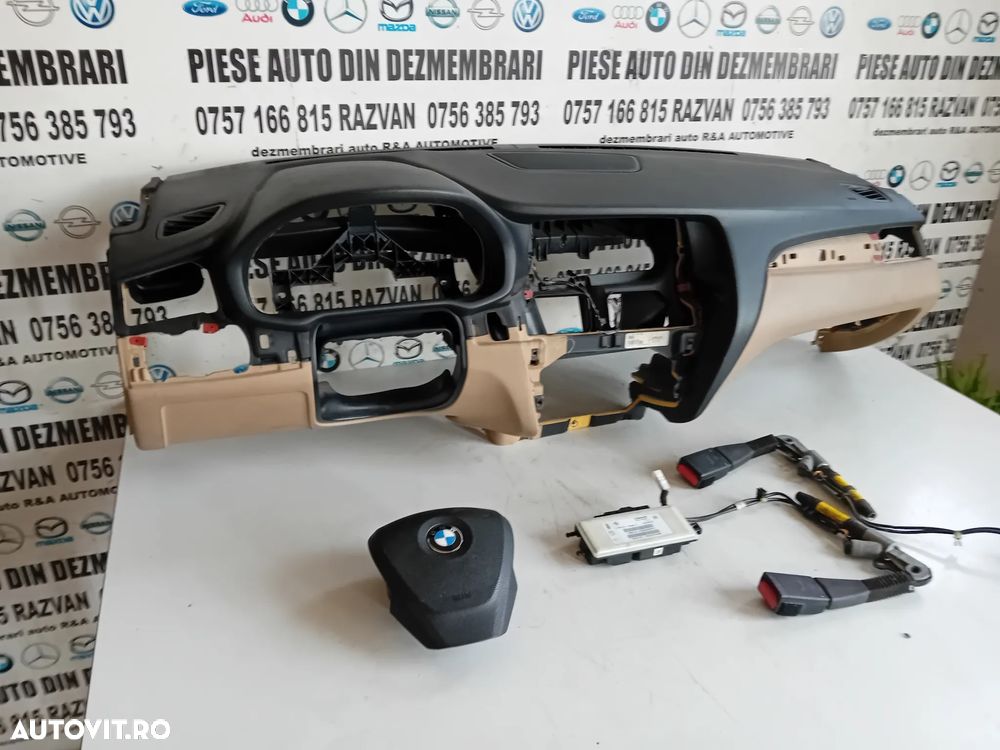 Plansa Bord Kit Airbag Bmw X3 F25 X4 F26 An 2011-2018 Crem - 2