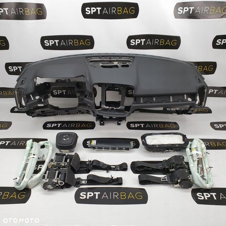VOLVO XC40 DESKA ROZDZIELCZA KONSOLA KOKPIT PULPIT PODUSZKI AIRBAG AIR BAG PASY KURTYNY KIT SET - 1