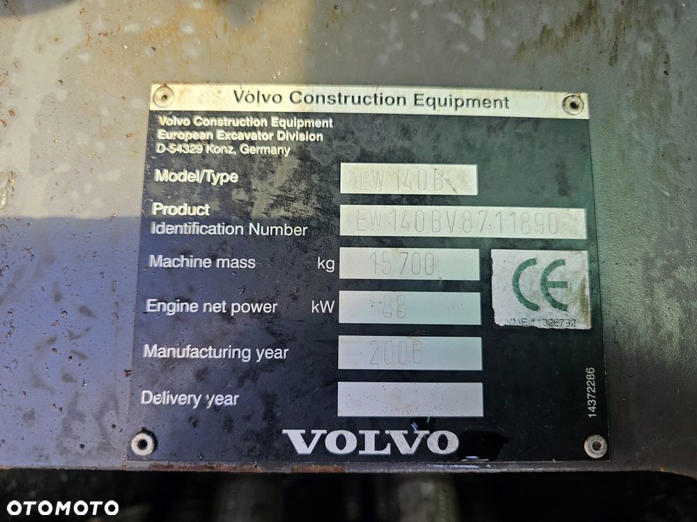 Volvo EW140B \ ew 140 ew140c ew160 - 25