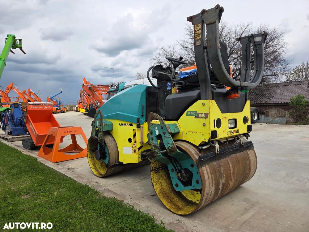 Ammann ARX26, 435h, latime tambur 1,2m, masa operationala 2,5tone, sistem stropire, motor Yanmar 30CP, lungime 2,3m, latime 1,25m, STARE FOARTE BUNA-PROMOTIE 19.900 EUR+Tva - 2